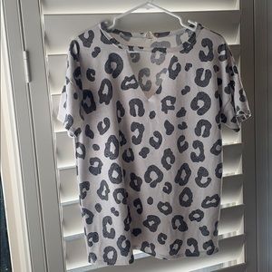 Leopard print top
